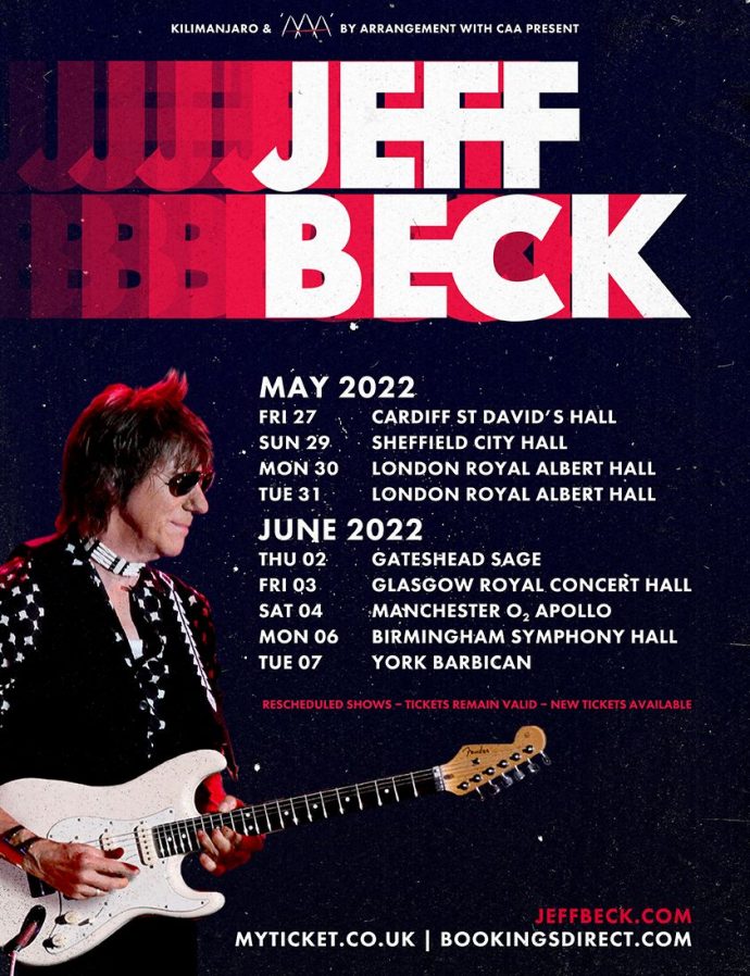 UK Tour – Rescheduled Shows For 2022